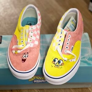 Size 8 Women/ 6.5 Men Vans low top | SpongeBob SquarePants Bestfriends Edition